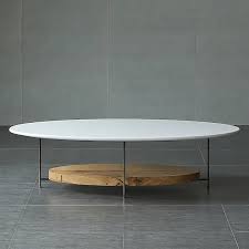 This modern white coffee table makes a good accent piece in any living space. 39 White Natural Oval Coffee Table With Storage Shelf Modern White Table Top Water Proof