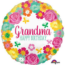 May your birthday bring you lots of happiness and cheer! Happy Birthday Grandma Floral 18 Inch Foil Balloon Ebay
