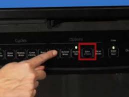 Under 'soil cycles' the tough light is on. Dishwasher Controls Lock And Unlock Youtube