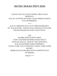 Hatiku Bukan Pintu Besi Docx