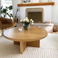 Round Coffee Table Circular Coffee Table Wood Coffee Table White Oak Coffee Table In 2020 Coffee Table Wood Coffee Table White Oak Coffee Table