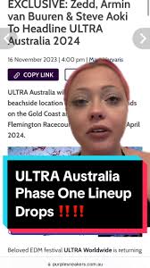 Exciting ULTRA Australia 2024 Phase One Lineup Revealed