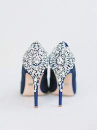 Blue Wedding Shoes For Bride Embellished Heels Stella Yang Photography Casual Wedding Shoes Bride Shoes Cheap Wedding Shoes