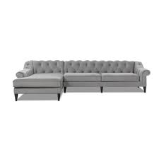 Online searching has now gone a protracted way; Jennifer Taylor Home Jennifer Taylor Home Alexandra 132 In Chesterfield Tufted Sofa And Chaise Sectional Left Facing Opal Grey Velvet In The Couches Sofas Loveseats Department At Lowes Com