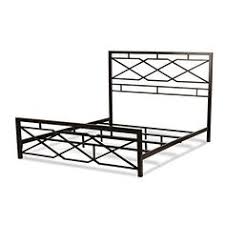 Alpine Snap Bed With Geometric Panel Design And Folding Metal Side Rails Rustic Pewter Finish King In 2019 Silver Bedding Furniture Bed Styling