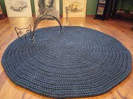 It definitely has the blue color to it, as perviously mentioned by other reviewers. Handmade Cotton Chunky Crochet Navy Blue Gray Round Rug Crochet Nursery Rug Scandinavian Te Handmad Grey Round Rug Crochet Nursery Rug Crochet Nursery