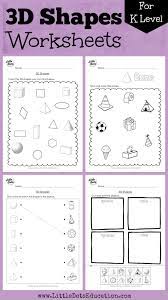 Kindergarten Math 3d Shapes Worksheets And Activities Shapes Worksheet Kindergarten Shapes Kindergarten Shape Worksheets For Preschool