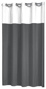 The curtain attaches to a wall or ceiling with velcro. Extra Long Hookless Shower Curtain 72 X78 Sealskin Doppio Contemporary Shower Curtains By Present Usa Company Houzz