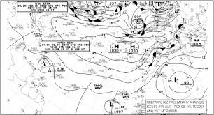 weather charts surface analysis chart flight learnings