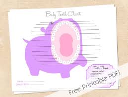Baby Teeth Chart Printable Free Printable Tooth Chart