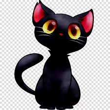 1 x 6cm black cat & skull transparent vinyl sticker. Cartoon Black Cat Transparent Background Novocom Top