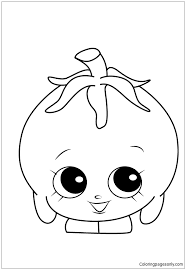 The spruce / wenjia tang take a break and have some fun with this collection of free, printable co. Shopkins Tomato Coloring Pages Shopkins Coloring Pages Coloring Pages For Kids And Adults