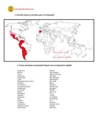 Spanish Speaking Countries And Capitals Quiz Worksheet How To Speak Spanish Spanish Speaking Countries Spanish Language Learning
