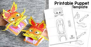 Chinese dragons are wonderful both in their might and in their colors, certainly one of the most colorful legendary beasts that ever existed. Check Out This Cool Printable Chinese Dragon Puppet Dragon Puppet Chinese New Year Dragon Chinese New Year Crafts