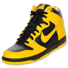 Black And Yellow Air Force Ones High Tops Men S Nike Dunk High Basketball Shoes Nike Dunks Nike Men Mens Fashion Watches Cheap