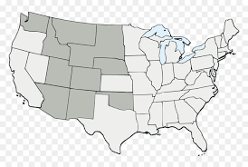 State outlines for all 50 states of america. United States Map Outline Png Alaska On Us Mainland Transparent Png Vhv