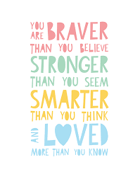 You're always going to face criticism, you're always going to face challenges, but those things are there to make you stronger and more committed. You Are Braver Than You Believe Stronger Than You Seem By Mini Learners