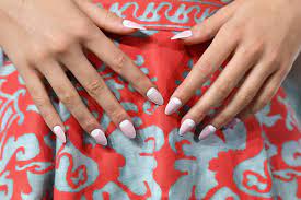 Whohas most beautiful long painted nails in world. How To Apply Fake Nails Expert Tips Allure