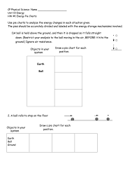 Energy Pie Charts Worksheet Template Printable Pdf Download