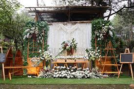 Harga sewa paket dekorasi backdrop untuk pernikahan/lamaran size 2,2meter. Shinta Dicky Dekorasi Wedding Murah Cantik Di Bandung Garut
