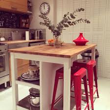Easy to place where you want it in the kitchen. Ikea Stenstorp Kitchen Island Stenstorp Island From Ikea With Red Tolix Style Chairs Just Needs Pendants Decor Object Your Daily Dose Of Best Home Decorating Ideas Interior Design Inspiration