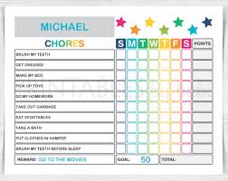 Pin By Printables By Bubi On Printables Chore Chart Kids