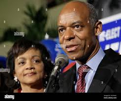 Congressman William Jefferson D-New Orleans, with his wife Andrea Jefferson  speaks to supporters in New Orleans Saturday, Dec. 9, 2006. Jefferson  defeated democratic State Representative Karen Carter for re-election .(AP  Photo/Alex Brandon