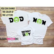 Personalise a unique present with your funniest photo and text, order now! Baby Yoda Family Birthday Shirts Gender Reveal Baby Yoda Mom Dad Parents Sister Brother Tops