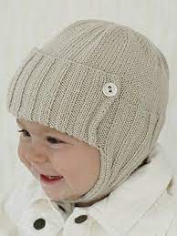 Baby Boy Soft Knit Baby Hat Aviator Knit Hat Baby Knit Hat Etsy Baby Hat Patterns Baby Hats Knitting Baby Knitting Patterns