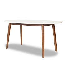 Whether you seek a retro, mid century modern style dining table, a sleek, ultra modern chrome and glass extension table for larger gatherings or a simple. Pemberly Row Mid Century Modern Rival Oval Dining Table Pr 4753 2013964