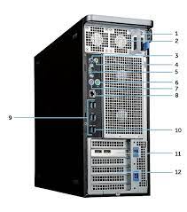 Press the release button 1 to unlock the latch 2. Precision Tower 7820 Visual Guide To Your Computer Dell Us