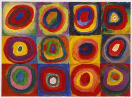 This will help you anticipate how the color will actually look and you can mix accordingly. Color Study Squares With Concentric Circles C 1913 Wassily Kandinsky Wikiart Org