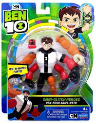 Die figuren sind einfarbig rot oder gold und nur mit viel phantasie als ben 10 figuren zu erkennen. Ben 10 Personaggio Ben Four Arms Rath Giochi Preziosi Futurartshop