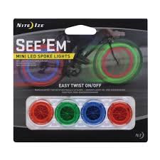 Nite Ize See Ems Mini Led Spoke Lights 4 Pack Nse A1 4r3 The Home Depot