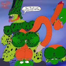 2boys balls cell (dragon ball) dragon ball dragon ball z gay male  male only penis piccolo rougetenjoname semi-perfect cell yaoi 