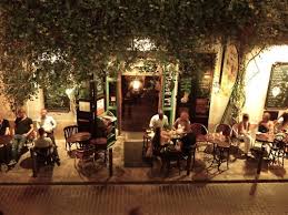 Interior Courtyard I Love The Hanging Greenery And Outside Cafe Seating Perfect For One Of The Outside Patios Cafe Seating Outdoor Cafe Vintage Cafe