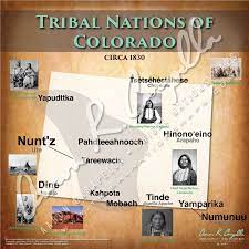 Tribal Nations Of Colorado Map Native American Map American Indian History Native American Heritage