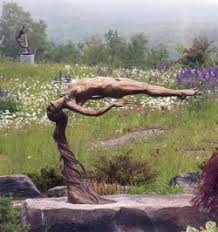 Sowsun garden gnome statues outdoor decor, dinosaur eating gnomes garden art outdoor for fall winter garden decor ,outdoor statue for patio,lawn ,yard art decoration , housewarming garden gift. Outdoor Sculptures Gallery Andrew Devries Figurative Bronze Sculpture Paintings