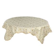 Get unique accessories for your home. Floral Round Vinyl Tablecloth Waterproof Dinning Table Cover Golden 71 Dia Accuweather Shop