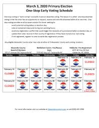 2020 Primary Early Voting Plan Approved The Taylorsville Times