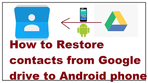 How To Restore Contacts From Google Drive To Android Phone Youtube