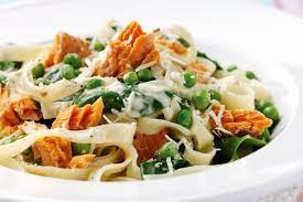 James Martin S Tagliatelle With Salmon Recipe Salmon Recipes Tinned Salmon Recipes James Martin Recipes