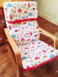 Ikea Poang Rocking Chair With Handmade Cath Kidston Mushroom Cover Dekoration Haus Dekor Haus Dekoration
