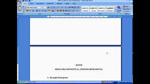 Daftar Isi Otomatis Dan Penomoran Halaman Ms Word 2007 Youtube