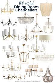 Oval or rectangular tables can take a slightly wider chandelier. 17 Beautiful Dining Room Chandeliers The Turquoise Home