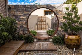 This small back garden packs in a number of family features. Asian Inspired Courtyard Asian Landscape Wollongong By Captivate Landscape Design Architecture Houzz