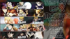 Here are only the best 2048x1152 youtube wallpapers. Template Gfx Photoshop Bannieres Manga Black Goku Minato Luffy Vegeta Naruto By Marukito D