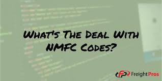 your nmfc code and how it affects your ltl freight quote