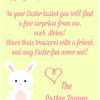 Parents/adults, please provide your email address to subscribe to the easter bunny's newsletter. 1