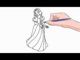 Snow white is one of the main characters in the disney film snow white and the seven dwarfs. How To Draw Snow White Easy Step By Step Youtube